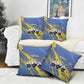 Eswatini Football Custom Pillow Cover Sihlangu Semnikati Blue