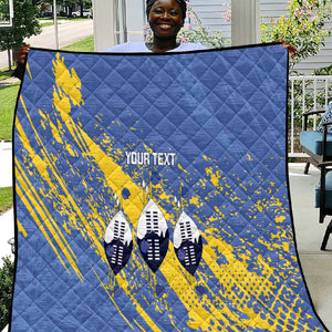 Eswatini Football Custom Quilt Sihlangu Semnikati Blue - African Pride