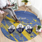 Eswatini Football Custom Round Carpet Sihlangu Semnikati Blue - African Pride