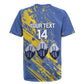 Eswatini Football Custom Rugby Jersey Sihlangu Semnikati Blue - African Pride