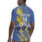 Eswatini Football Custom Rugby Jersey Sihlangu Semnikati Blue - African Pride