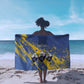 Eswatini Football Custom Sarong Sihlangu Semnikati Blue - African Pride