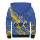 Eswatini Football Custom Sherpa Hoodie Sihlangu Semnikati Blue - African Pride