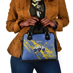 Eswatini Football Custom Shoulder Handbag Sihlangu Semnikati Blue - African Pride