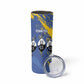 Eswatini Football Custom Skinny Tumbler Sihlangu Semnikati Blue - African Pride