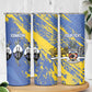 Eswatini Football Custom Skinny Tumbler Sihlangu Semnikati Blue - African Pride