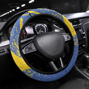 Eswatini Football Steering Wheel Cover Sihlangu Semnikati Blue - African Pride