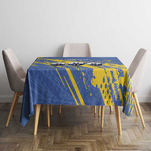 Eswatini Football Custom Tablecloth Sihlangu Semnikati Blue - African Pride