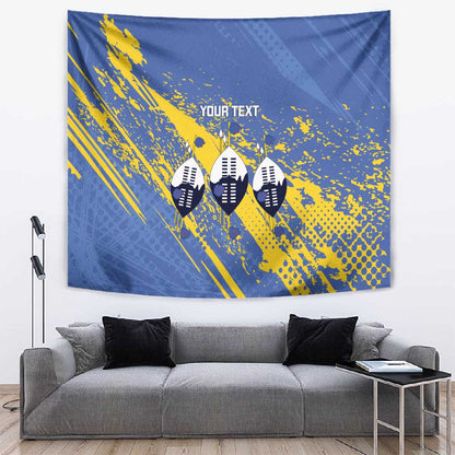 Eswatini Football Custom Tapestry Sihlangu Semnikati Blue - African Pride