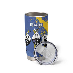 Eswatini Football Custom Tumbler Cup Sihlangu Semnikati Blue - African Pride