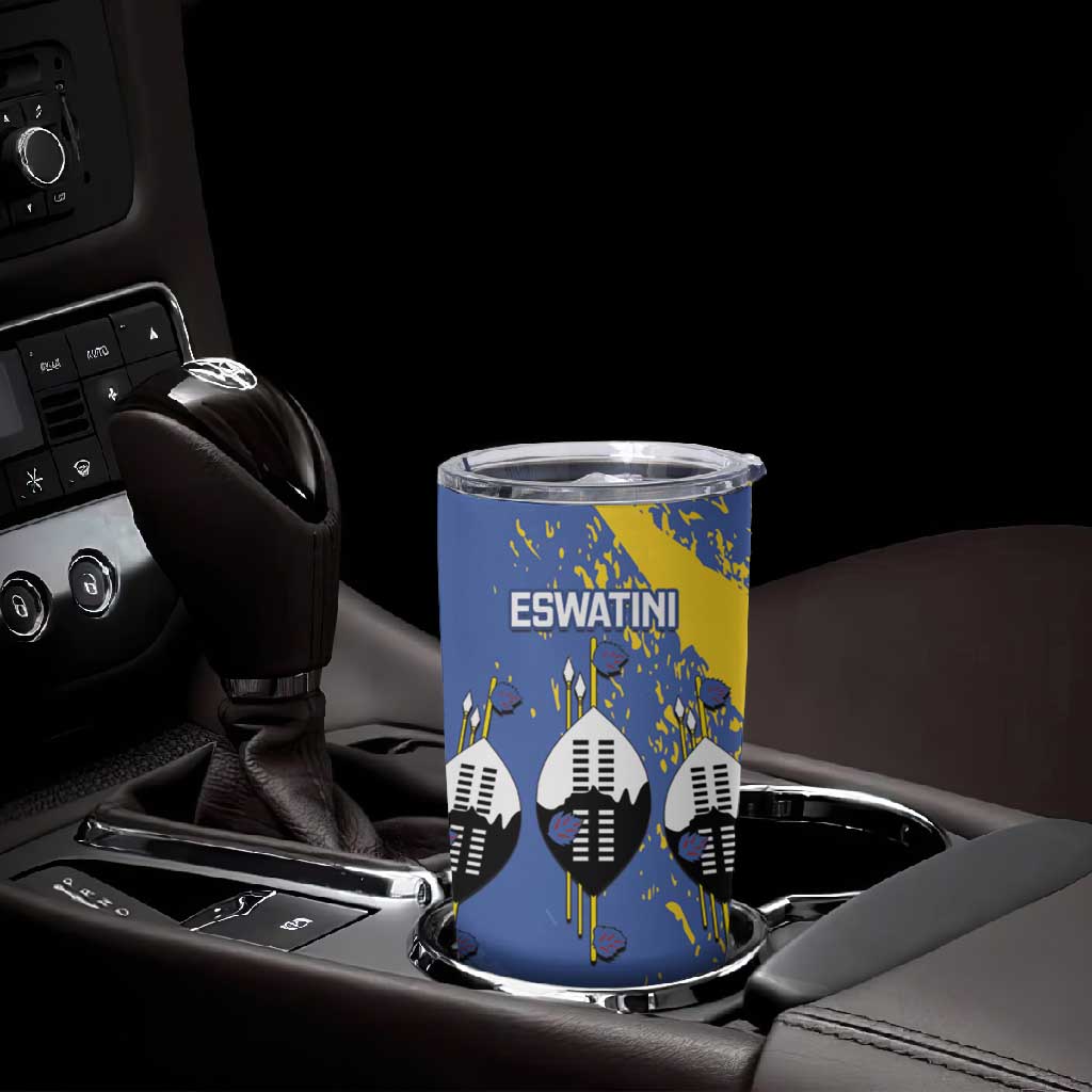 Eswatini Football Custom Tumbler Cup Sihlangu Semnikati Blue - African Pride