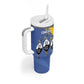 Eswatini Football Custom Tumbler With Handle Sihlangu Semnikati Blue - African Pride