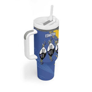 Eswatini Football Custom Tumbler With Handle Sihlangu Semnikati Blue - African Pride