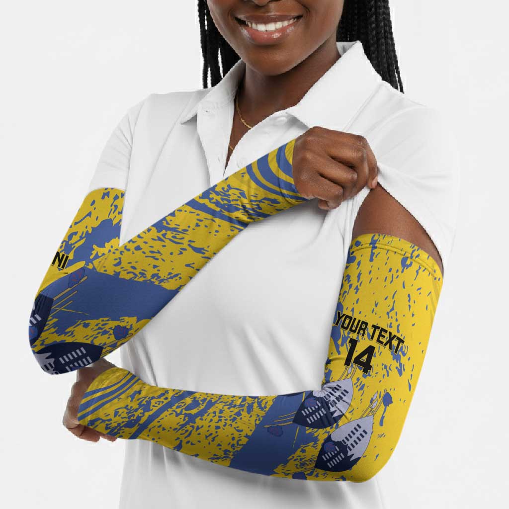 Eswatini Football Custom Arm Sleeves Sihlangu Semnikati Yellow