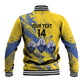 Eswatini Football Custom Baseball Jacket Sihlangu Semnikati Yellow - African Pride