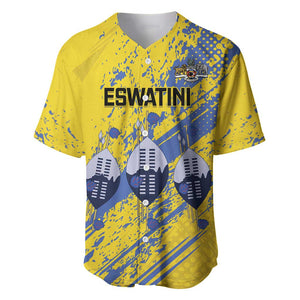Eswatini Football Custom Baseball Jersey Sihlangu Semnikati Yellow - African Pride