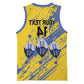 Eswatini Football Custom Basketball Jersey Sihlangu Semnikati Yellow - African Pride