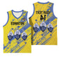 Eswatini Football Custom Basketball Jersey Sihlangu Semnikati Yellow - African Pride