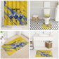 Eswatini Football Custom Bathroom Set Sihlangu Semnikati Yellow