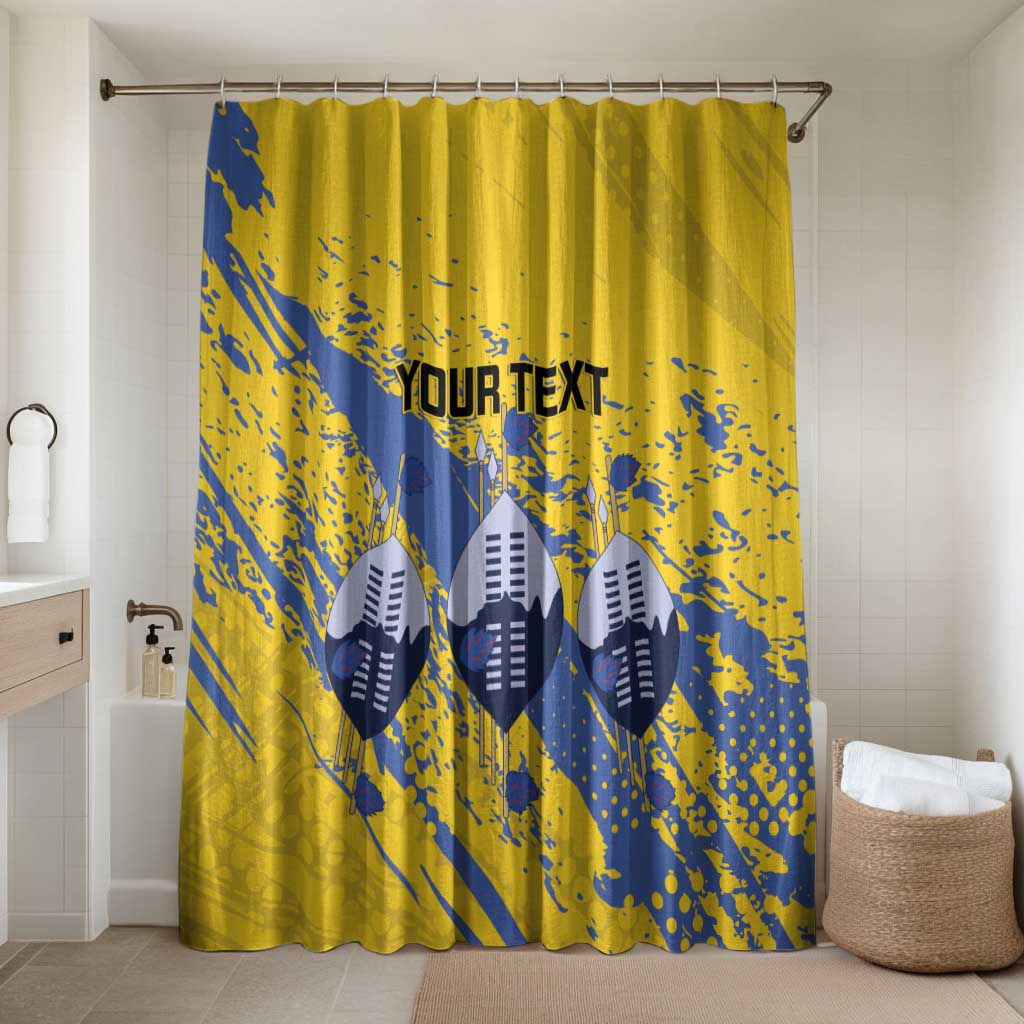 Eswatini Football Custom Bathroom Set Sihlangu Semnikati Yellow