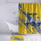 Eswatini Football Custom Bathroom Set Sihlangu Semnikati Yellow