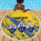 Eswatini Football Custom Beach Blanket Sihlangu Semnikati Yellow - African Pride