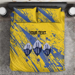 Eswatini Football Custom Bedding Set Sihlangu Semnikati Yellow - African Pride