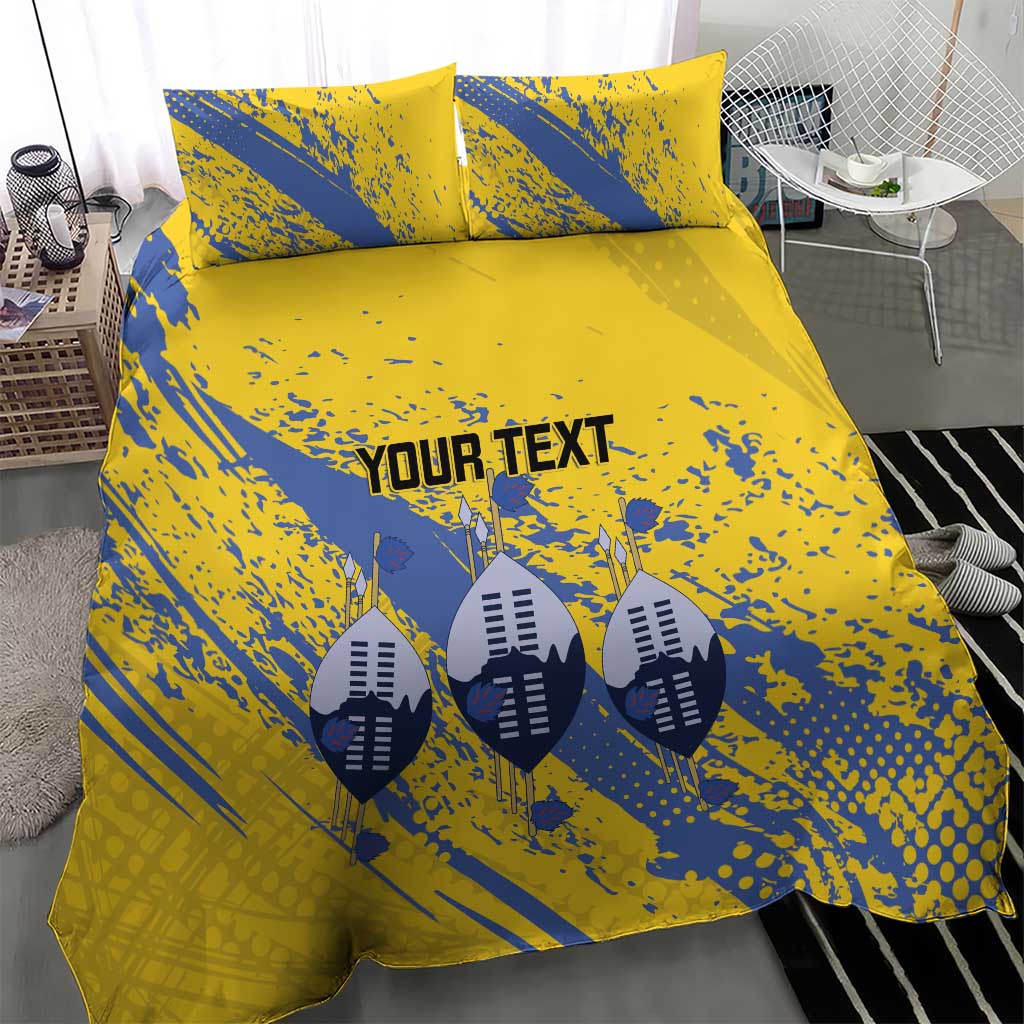 Eswatini Football Custom Bedding Set Sihlangu Semnikati Yellow - African Pride