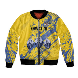 Eswatini Football Custom Bomber Jacket Sihlangu Semnikati Yellow - African Pride