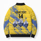 Eswatini Football Custom Bomber Puffer Jacket Sihlangu Semnikati Yellow