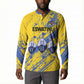 Eswatini Football Custom Button Sweatshirt Sihlangu Semnikati Yellow