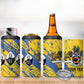 Eswatini Football Custom 4 in 1 Can Cooler Tumbler Sihlangu Semnikati Yellow - African Pride