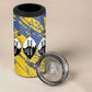 Eswatini Football Custom 4 in 1 Can Cooler Tumbler Sihlangu Semnikati Yellow - African Pride