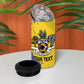 Eswatini Football Custom 4 in 1 Can Cooler Tumbler Sihlangu Semnikati Yellow - African Pride