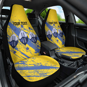 Eswatini Football Custom Car Seat Cover Sihlangu Semnikati Yellow - African Pride