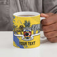 Eswatini Football Custom Ceramic Mug Sihlangu Semnikati Yellow