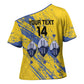 Eswatini Football Custom Cross Shoulder Shirt Sihlangu Semnikati Yellow