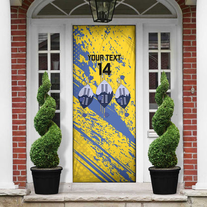 Eswatini Football Custom Door Cover Sihlangu Semnikati Yellow