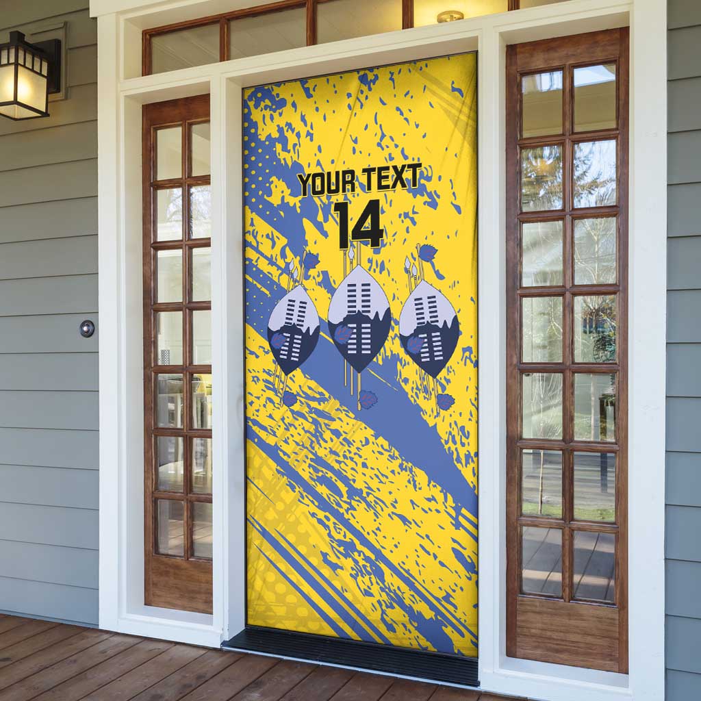 Eswatini Football Custom Door Cover Sihlangu Semnikati Yellow