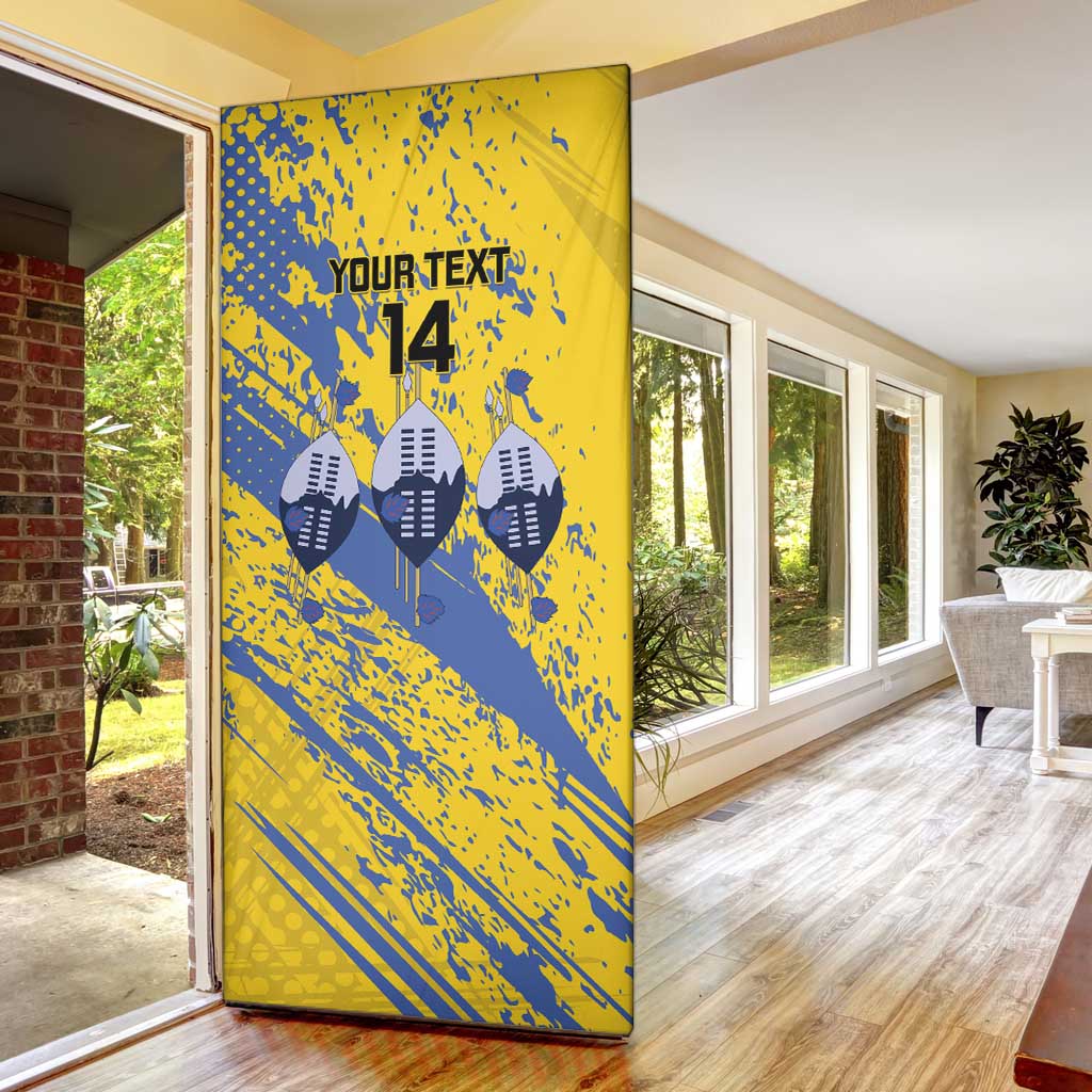 Eswatini Football Custom Door Cover Sihlangu Semnikati Yellow