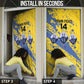 Eswatini Football Custom Door Cover Sihlangu Semnikati Yellow