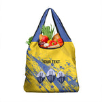 Eswatini Football Custom Grocery Bag Sihlangu Semnikati Yellow - African Pride