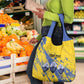 Eswatini Football Custom Grocery Bag Sihlangu Semnikati Yellow - African Pride