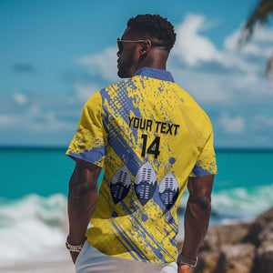 Eswatini Football Custom Hawaiian Shirt Sihlangu Semnikati Yellow - African Pride