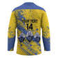 Eswatini Football Custom Hockey Jersey Sihlangu Semnikati Yellow