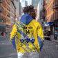 Eswatini Football Custom Hoodie Sihlangu Semnikati Yellow - African Pride