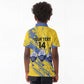 Eswatini Football Custom Kid Polo Shirt Sihlangu Semnikati Yellow - African Pride