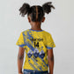 Eswatini Football Custom Kid T shirt Sihlangu Semnikati Yellow - African Pride