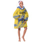 Eswatini Football Custom Kid Wearable Blanket Hoodie Sihlangu Semnikati Yellow - African Pride