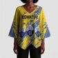 Eswatini Football Custom Kimono Sleeve Blouse Sihlangu Semnikati Yellow
